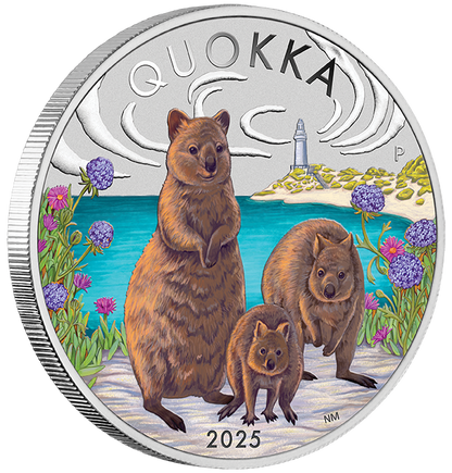 2025 $1 Quokka 1oz Silver Coloured Coin