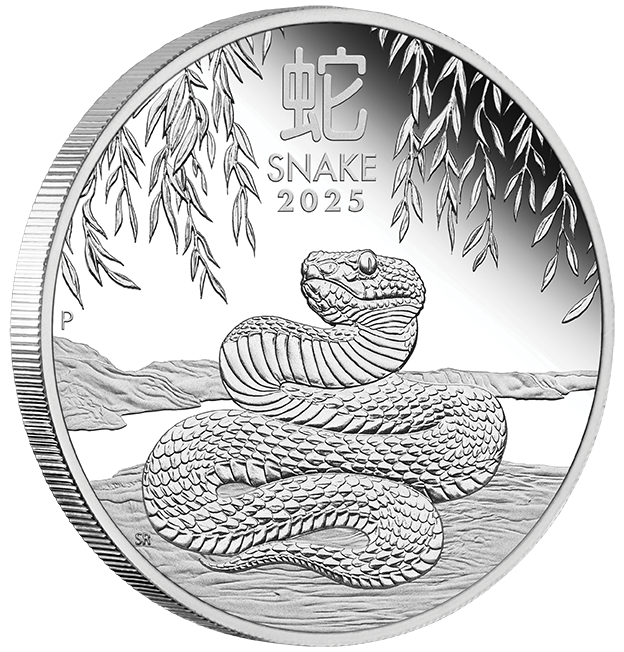 2025 $1 Lunar Year of The Snake 1oz Silver Proof Coin