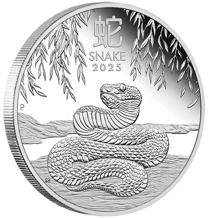 2025 $1 Lunar Year of The Snake 1oz Silver Proof Coin