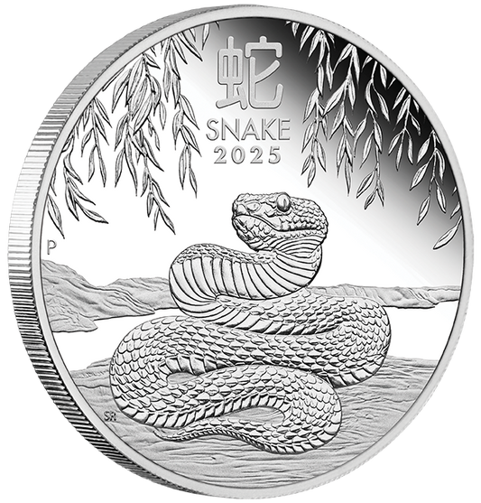 2025 $1 Lunar Year of The Snake 1oz Silver Proof Coin