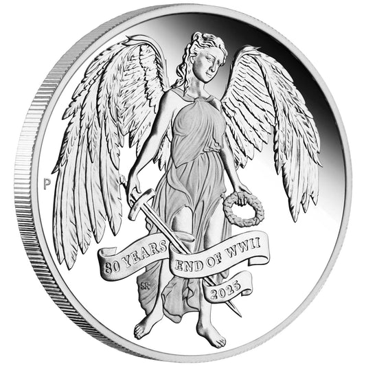2025 $1 Winged Victory 80th Anniversary End of WWII 1oz Silver Proof Coin