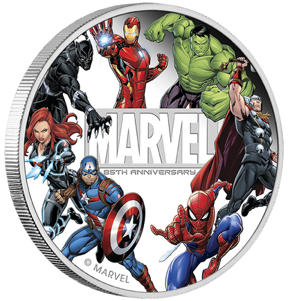 Tuvalu 2024 $1 Marvel 85th Anniversary 1/2oz Silver Proof Coloured Coin