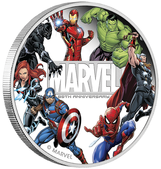 Tuvalu 2024 $1 Marvel 85th Anniversary 1/2oz Silver Proof Coloured Coin