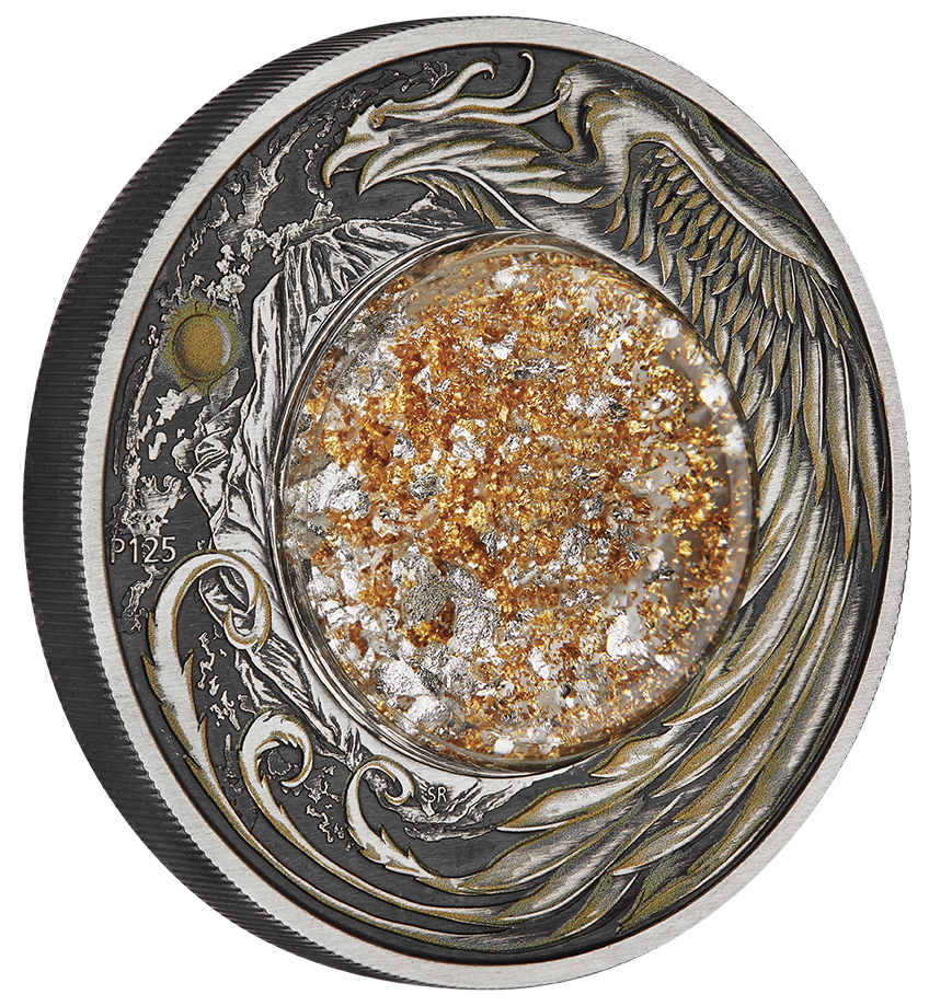 Tuvalu 2024 $2 Alicanto 2oz Silver Coloured Antiqued Coin