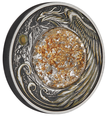 Tuvalu 2024 $2 Alicanto 2oz Silver Coloured Antiqued Coin