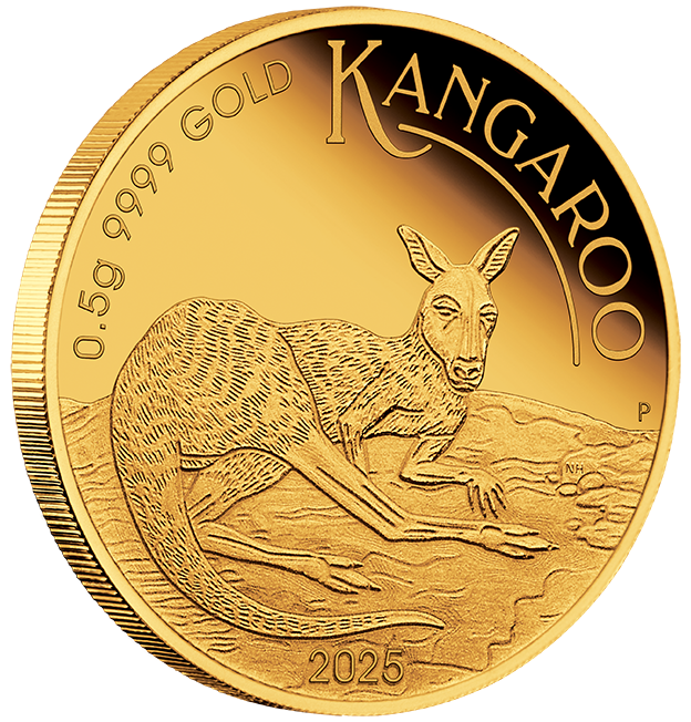 2025 $2 Australian Kangaroo 0.5g Gold Proof Coin