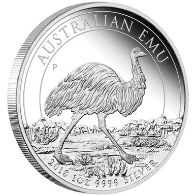 2018 $1 Australian Emu 1oz Silver Proof Coin