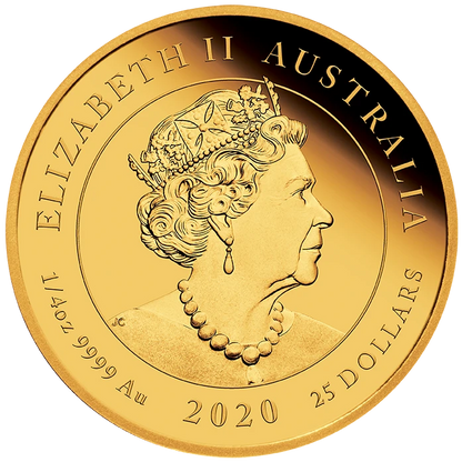 2020 $25 Voyage of Discovery Endeavour 1/4oz Gold Proof Coin