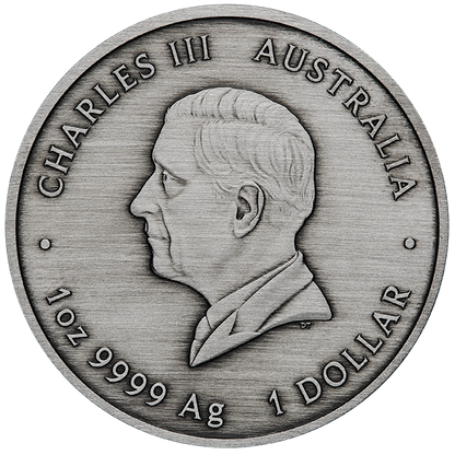 2025 $1 225th Anniversary of Australian Proclamation 1oz Silver Antiqued Coin