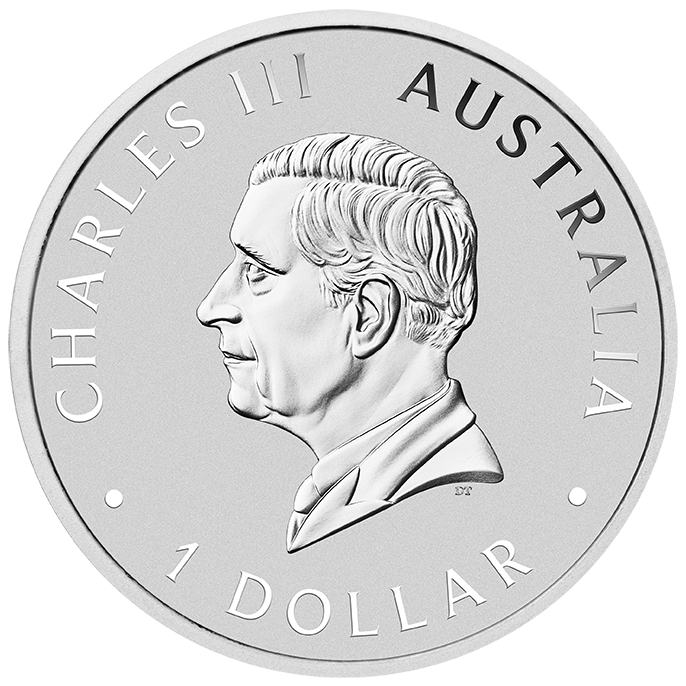 2025 $1 Austalian Wedge-Tailed Eagle 1oz Silver Coloured Uncirculated Coin