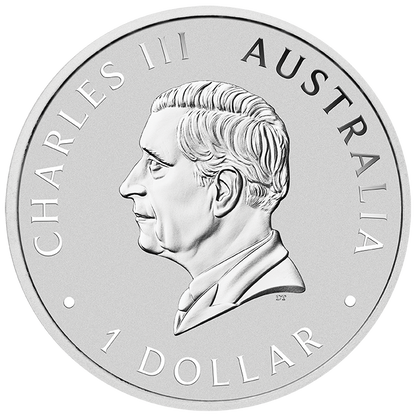2025 $1 Austalian Wedge-Tailed Eagle 1oz Silver Coloured Uncirculated Coin