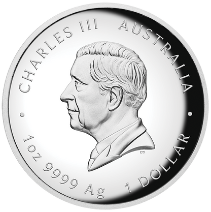 2025 $1 Lunar Year of The Snake 1oz Silver High Relief Proof Coin