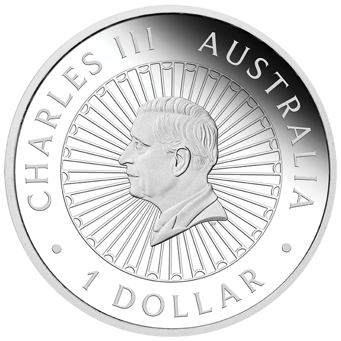 2025 $1 Australian Opal Lunar Year of The Snake 1oz Silver Proof Coin