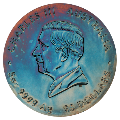 2025 $25 Extragalactic 5oz Silver Coloured Patinaed Coin