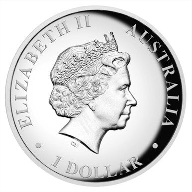 2012 $1 Australian Kangaroo 1oz Silver High Relief Proof Coin