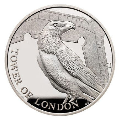 UK 2019 £5 The Tower of London The Legend of The Ravens Silver Proof Coin