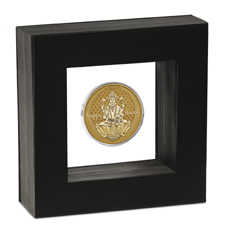 2024 Happy Diwali 1oz Silver Gilded Medallion
