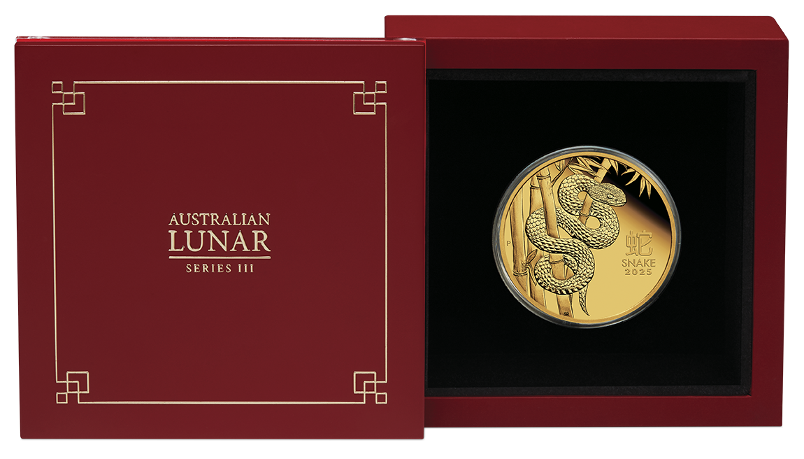2025 $100 Lunar Year of The Snake 1oz Gold Proof Coin
