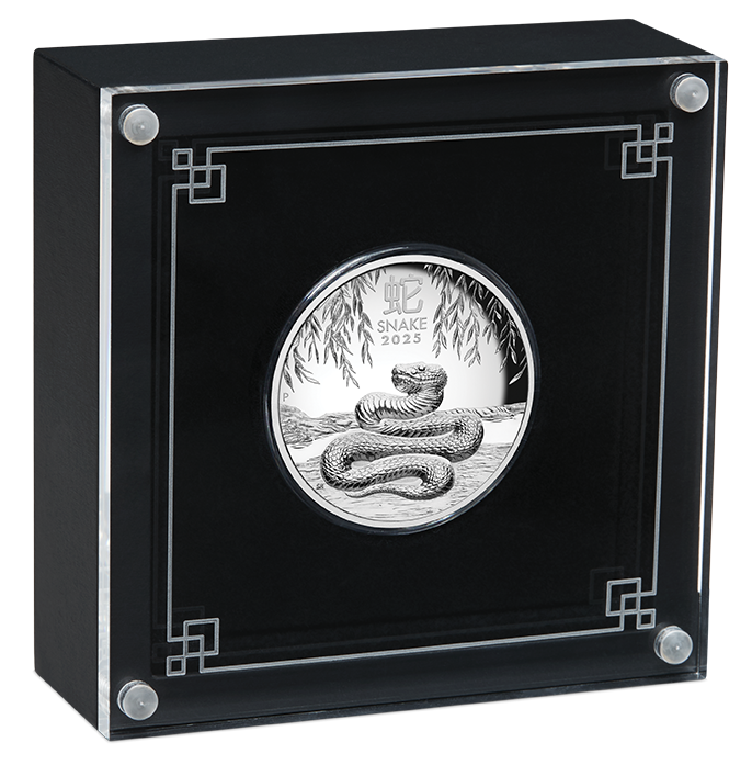 2025 $1 Lunar Year of The Snake 1oz Silver High Relief Proof Coin