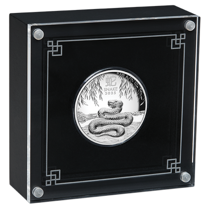 2025 $1 Lunar Year of The Snake 1oz Silver High Relief Proof Coin