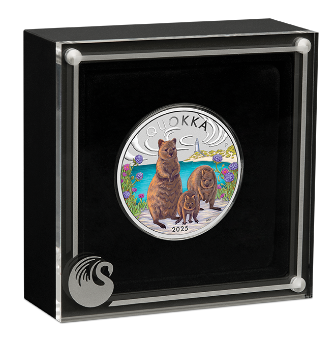 2025 $1 Quokka 1oz Silver Coloured Coin