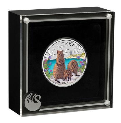 2025 $1 Quokka 1oz Silver Coloured Coin