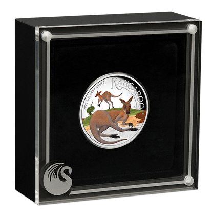 2025 $1 Australian Kangaroo 1oz Silver Coloured High Relief Proof Coin