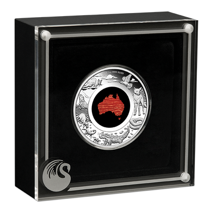 2025 $1 Great Southern Land Snakeskin Jasper 1oz Silver Proof Coin