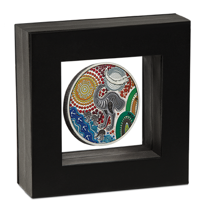 2025 $2 Australian Emu Utingat 2oz Silver Coloured Antiqued Coin