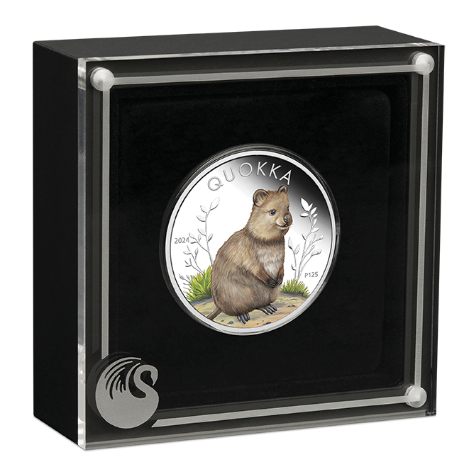 2024 $1 Quokka 1oz Silver Coloured Proof Coin