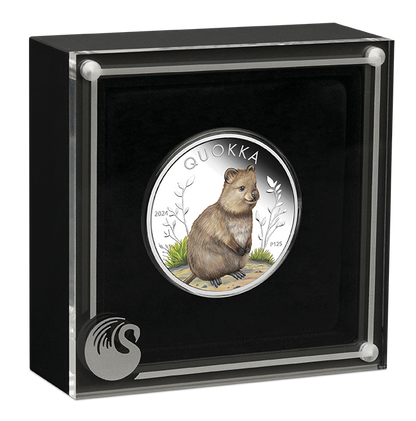 2024 $1 Quokka 1oz Silver Coloured Proof Coin