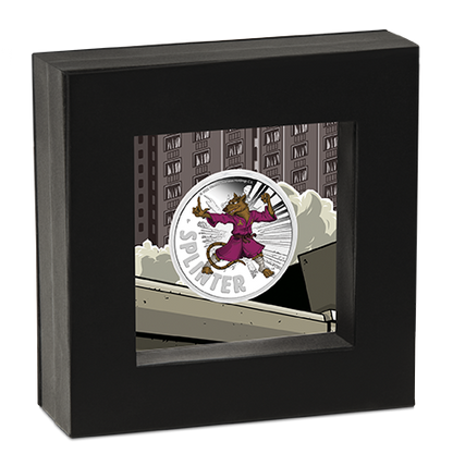 Tuvalu 2025 $1 Teenage Mutant Ninja Turtles Master Splinter 1oz Silver Coloured Proof Coin