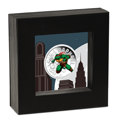 Tuvalu 2025 $1 Teenage Mutant Ninja Turtles Raphael 1oz Silver Coloured Proof Coin