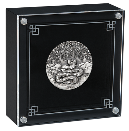 2025 $2 Lunar Year of The Snake 2oz Silver Antiqued Coin