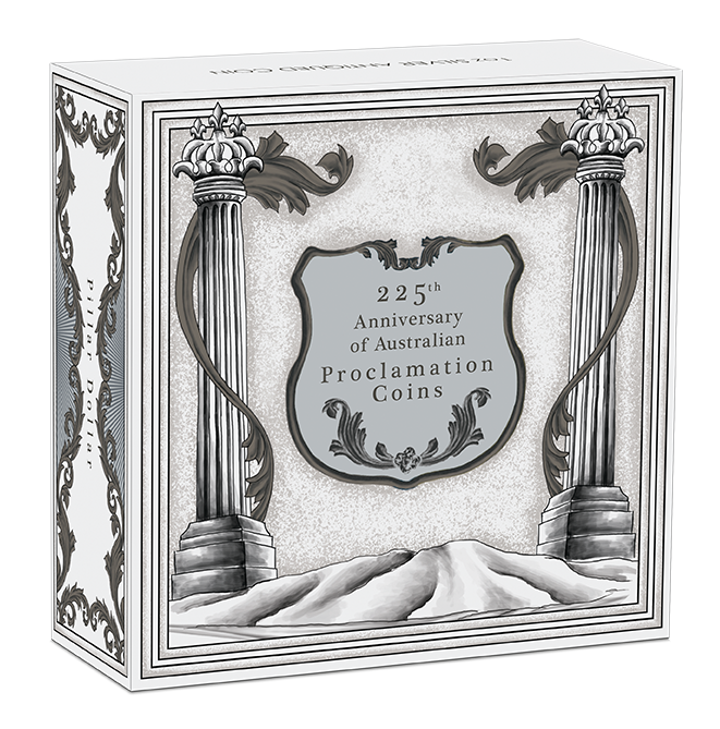 2025 $1 225th Anniversary of Australian Proclamation 1oz Silver Antiqued Coin