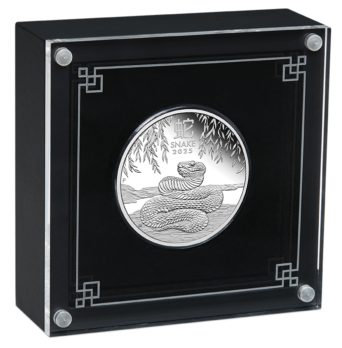 2025 $1 Lunar Year of The Snake 1oz Silver Proof Coin