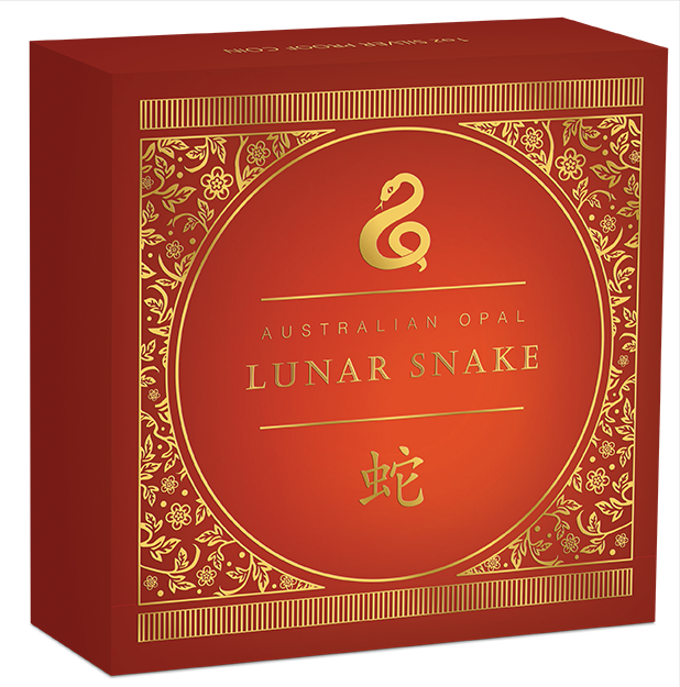 2025 $1 Australian Opal Lunar Year of The Snake 1oz Silver Proof Coin