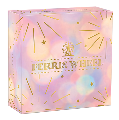 Tuvalu 2025 $2 Ferris Wheel 2oz Silver Antiqued Coloured Coin