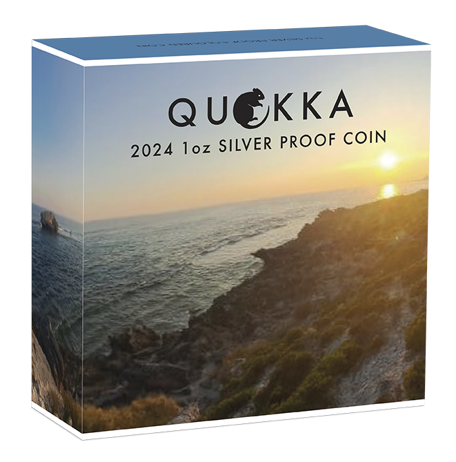 2024 $1 Quokka 1oz Silver Coloured Proof Coin