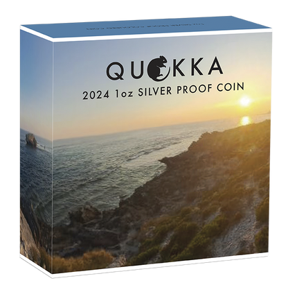 2024 $1 Quokka 1oz Silver Coloured Proof Coin