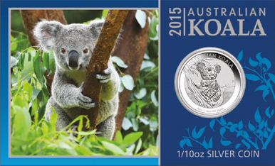 2015 10c Australian Koala 1/10oz Silver Coin
