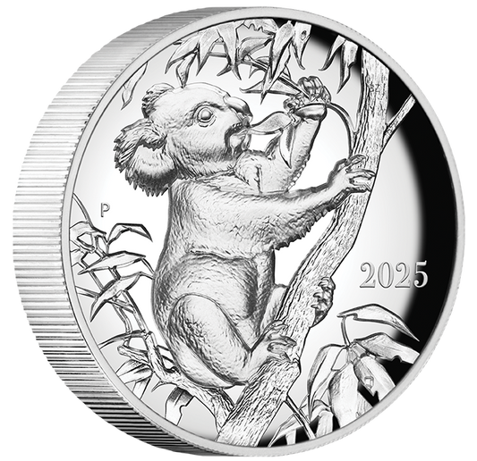 2025 $2 Beth Zaiken Collection The Koala 2oz Silver High Relief Proof Coin