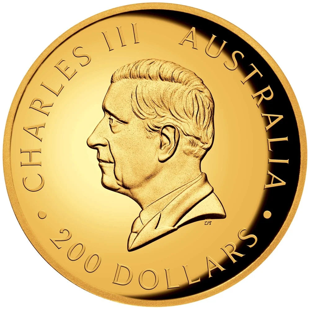 2024 $200 Australian Kangaroo 2oz Gold High Relief Proof Coin