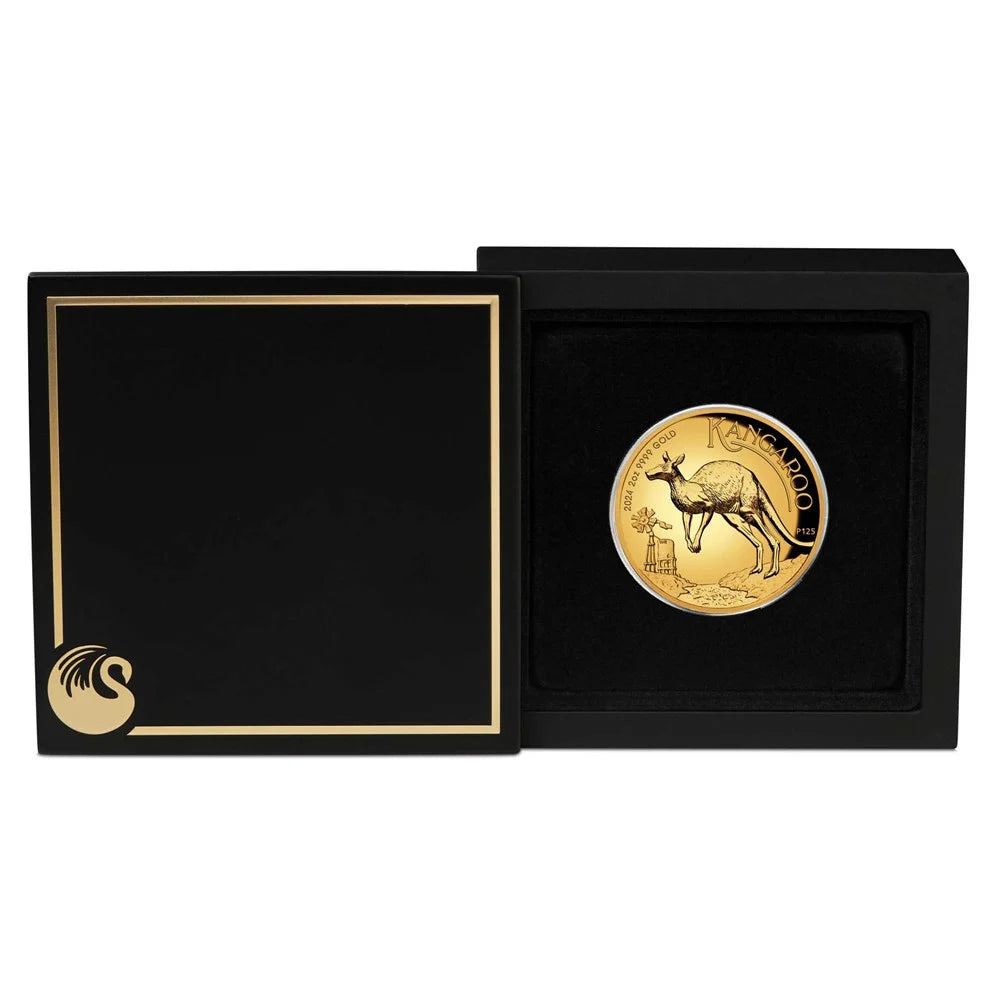 2024 $200 Australian Kangaroo 2oz Gold High Relief Proof Coin