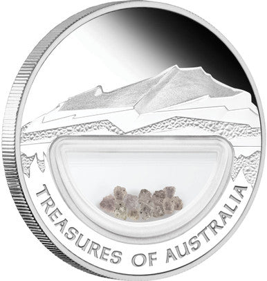 2009 $1 Treasures of Australia Diamonds 1oz Silver Proof Coin