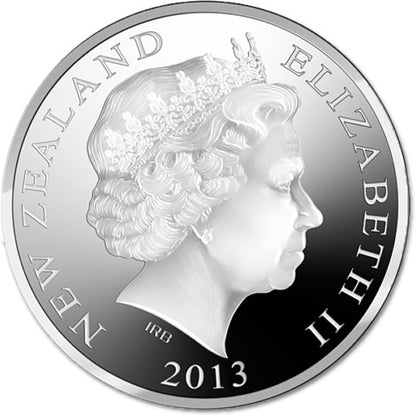 NZ 2013 $1 Queen Elizabeth II 60th Anniversary of The Coronation 1oz Silver Proof Coin