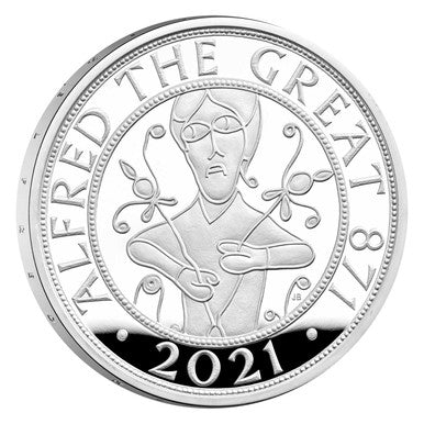 UK 2021 £5 Alfred The Great Silver Proof Coin