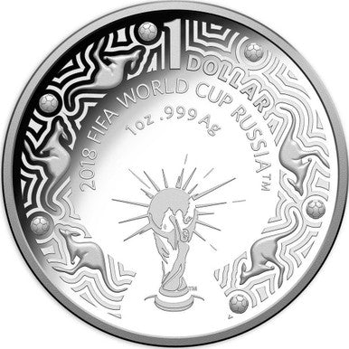 2018 $1 FIFA World Cup Russia 1oz Silver Proof Coin