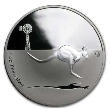 2014 $1 Kangaroo In Outback F15 Privy Mark 1oz Silver Proof Coin