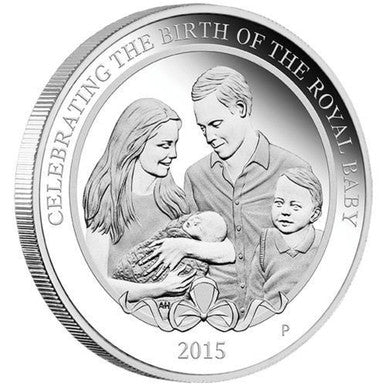 2015 $1 Celebrating The Birth of HRH Princes Charlotte 1oz Silver Proof Coin